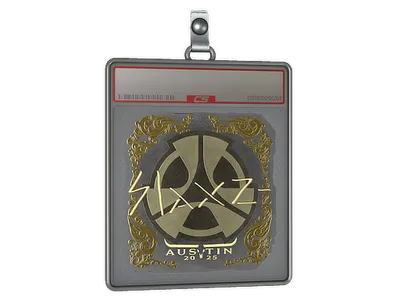 Sticker Slab | slaxz- (Gold) | Austin 2025