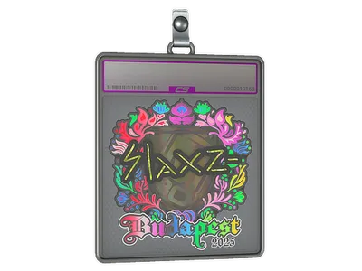 Sticker Slab | slaxz- (Holo) | Budapest 2025