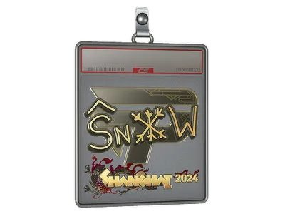 Sticker Slab | snow (Gold) | Shanghai 2024