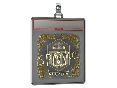 Sticker Slab | spooke (Gold) | Austin 2025