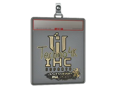 Sticker Slab | Techno4K (Gold) | Antwerp 2022