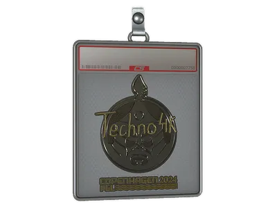 Sticker Slab | Techno4K (Gold) | Copenhagen 2024