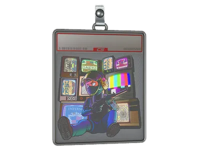 Sticker Slab | TV Installation (Lenticular)