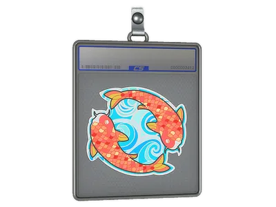Sticker Slab | Twin Koi