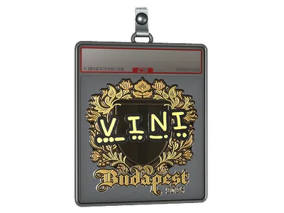 Sticker Slab | VINI (Gold) | Budapest 2025