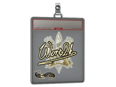 Sticker Slab | Woro2k (Gold) | Paris 2023