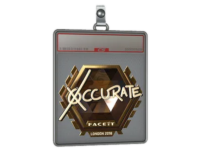 Sticker Slab | xccurate (Gold) | London 2018