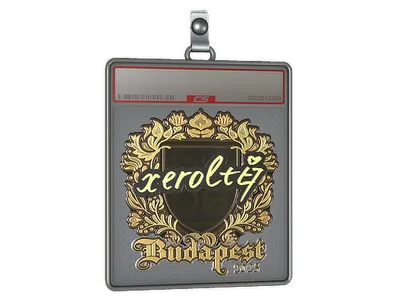 Sticker Slab | xerolte (Gold) | Budapest 2025
