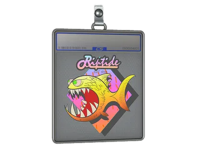 Sticker Slab | Yellow Jaggyfish