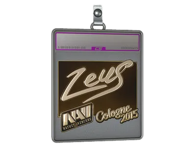 Sticker Slab | Zeus (Gold) | Cologne 2015