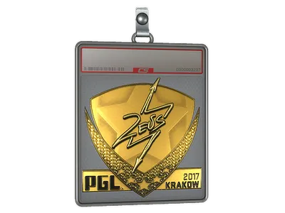 Sticker Slab | Zeus (Gold) | Krakow 2017