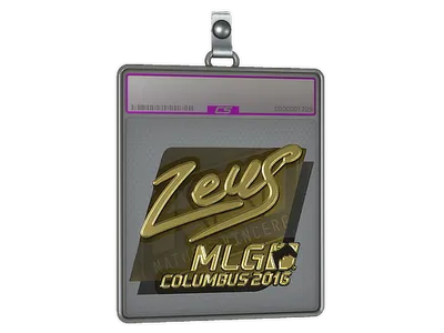 Sticker Slab | Zeus (Gold) | MLG Columbus 2016