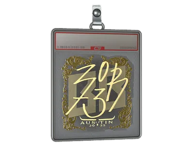 Sticker Slab | zorte (Gold) | Austin 2025