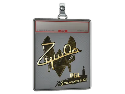 Sticker Slab | ZywOo (Gold) | Stockholm 2021