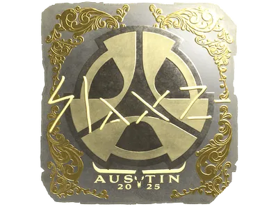 Sticker | slaxz- (Gold) | Austin 2025