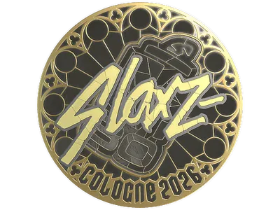 Sticker | slaxz- (Gold) | Cologne 2026