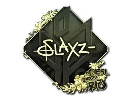 Sticker | slaxz- (Gold) | Rio 2022