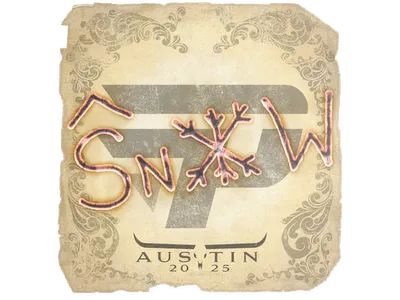 Sticker | snow | Austin 2025