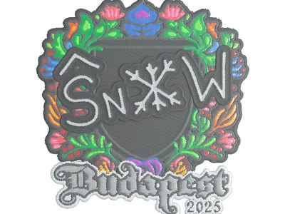 Sticker | snow (Embroidered) | Budapest 2025