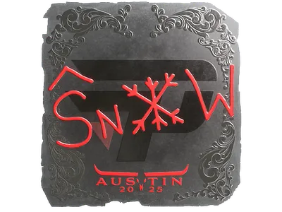 Sticker | snow (Foil) | Austin 2025