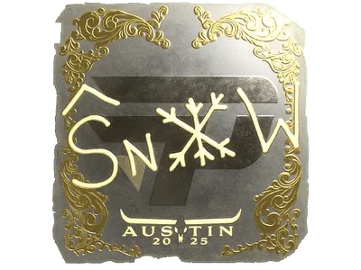 Sticker | snow (Gold) | Austin 2025