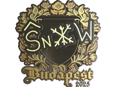 Sticker | snow (Gold) | Budapest 2025