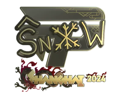 Sticker | snow (Gold) | Shanghai 2024