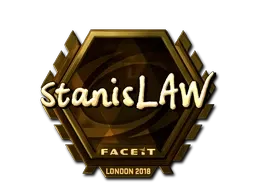 Sticker | stanislaw (Gold) | London 2018