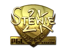 Sticker | Stewie2K (Gold) | Krakow 2017