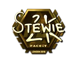 Sticker | Stewie2K (Gold) | London 2018