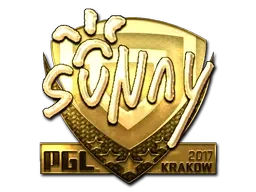 Sticker | suNny (Gold) | Krakow 2017