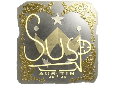 Sticker | susp (Gold) | Austin 2025