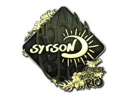 Sticker | syrsoN (Gold) | Rio 2022