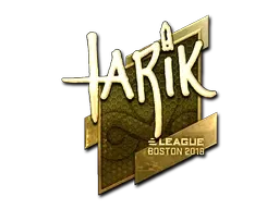 Sticker | tarik (Gold) | Boston 2018