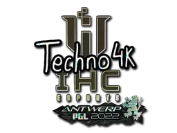 Sticker | Techno4K (Glitter) | Antwerp 2022