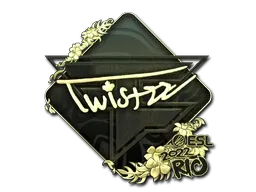 Sticker | Twistzz (Gold) | Rio 2022