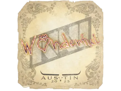 Sticker | w0nderful | Austin 2025