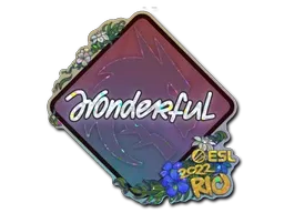 Sticker | w0nderful (Glitter) | Rio 2022