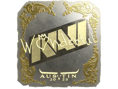Sticker | w0nderful (Gold) | Austin 2025