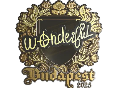 Sticker | w0nderful (Gold) | Budapest 2025