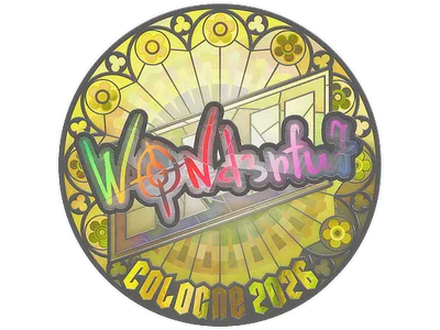 Sticker | w0nderful (Holo) | Cologne 2026