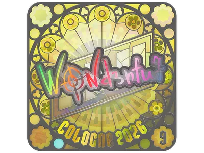 Sticker | w0nderful (Holo, Ranked) | Cologne 2026