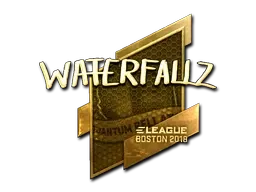 Sticker | waterfaLLZ (Gold) | Boston 2018