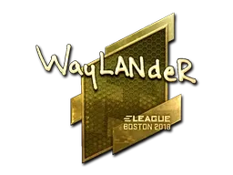 Sticker | wayLander (Gold) | Boston 2018