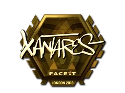 Sticker | XANTARES (Gold) | London 2018