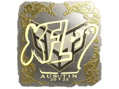 Sticker | xfl0ud (Gold) | Austin 2025
