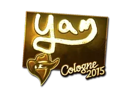 Sticker | yam (Gold) | Cologne 2015