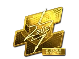 Sticker | Zeus (Gold) | Atlanta 2017