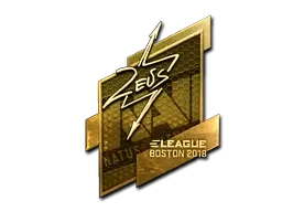 Sticker | Zeus (Gold) | Boston 2018