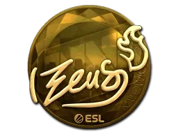 Sticker | Zeus (Gold) | Katowice 2019